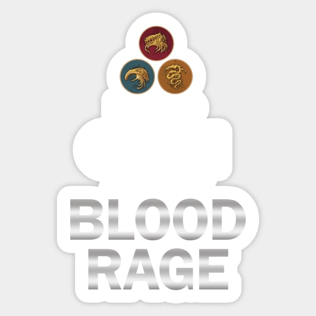 Keep Calm and Play Blood Rage Graphic - Tabletop Gaming Sticker by MeepleDesign